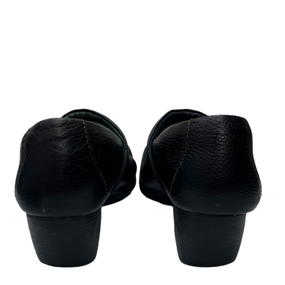 Born Black Leather Western Festival Slip On Shoes Women's SZ 7.5 - Picture 5 of 7